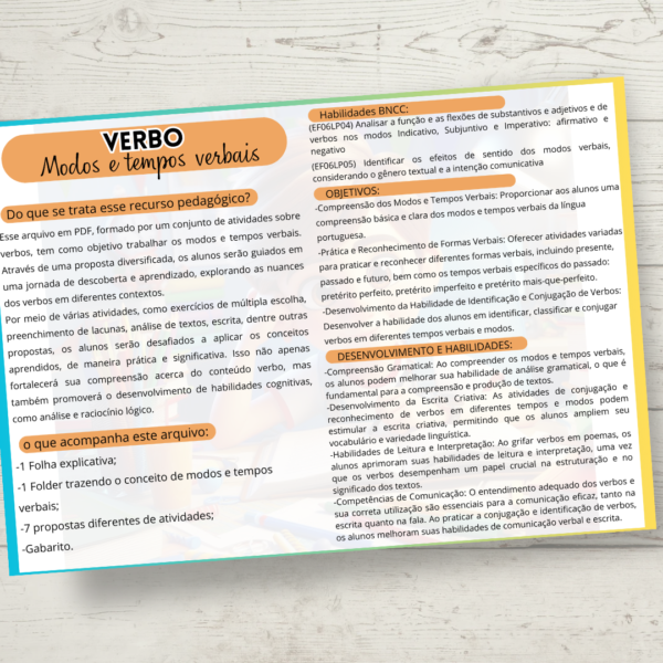 CONJUNTO DE ATIVIDADES - VERBO 2 - Image 3