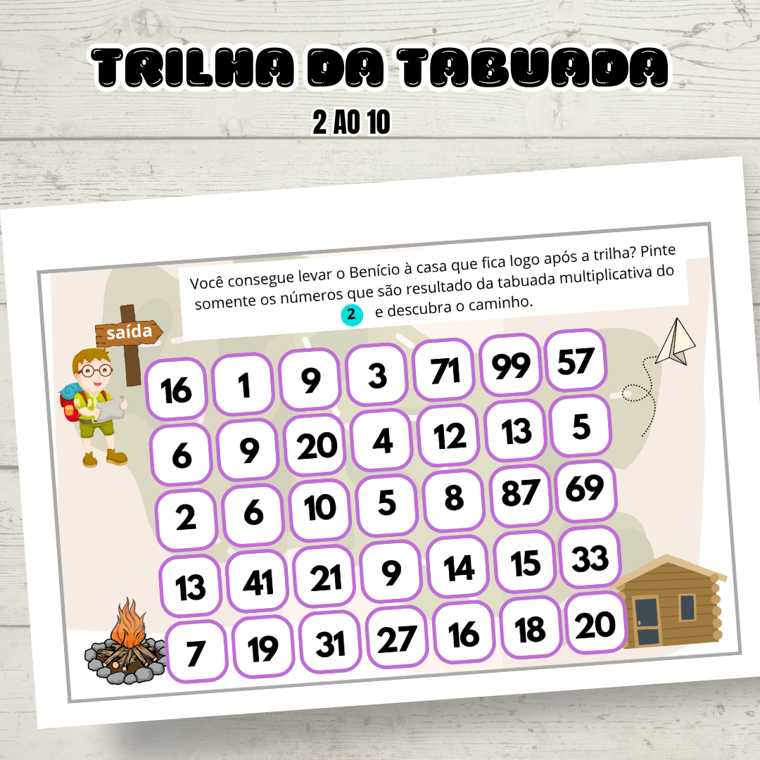 TRILHA DA TABUADA