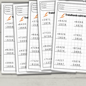 TREINANDO SUBTRAÇÕES